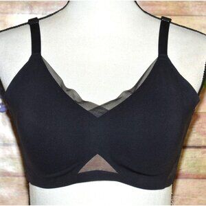 Honeylove Wire Free CrossOver Bra Black Size Large Wireless Support Convertible